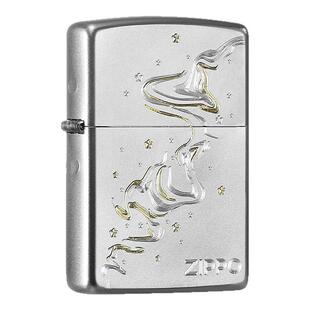 zippo打火机爱意星河官方芝宝防风煤油打火机 个性雕刻送男友礼物