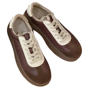 VK定制 韩版真皮时尚休闲运动鞋女6109S