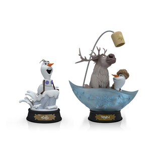 野兽王国冰雪奇缘雪宝说故事小美人鱼阿拉丁辛巴手办新年礼物