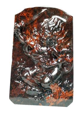 玉石生肖鸡不动明王项链新款推荐