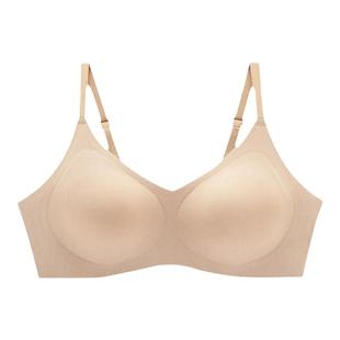 爱慕集团乎兮乳胶杯背心文胸罩抑菌透气无痕隐孔杯光面内衣女聚拢