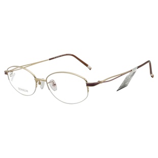 思柏（STEPPER）眼镜框女款半框钛材质经典远近视眼镜架SA-74003