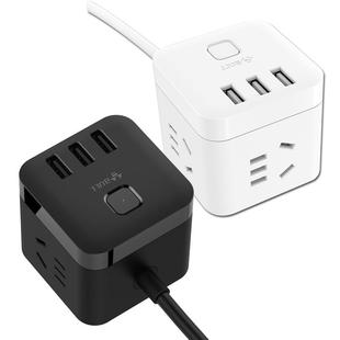 公牛魔方插座带usb接口充电转换器多功能多口接线板插排插板带线