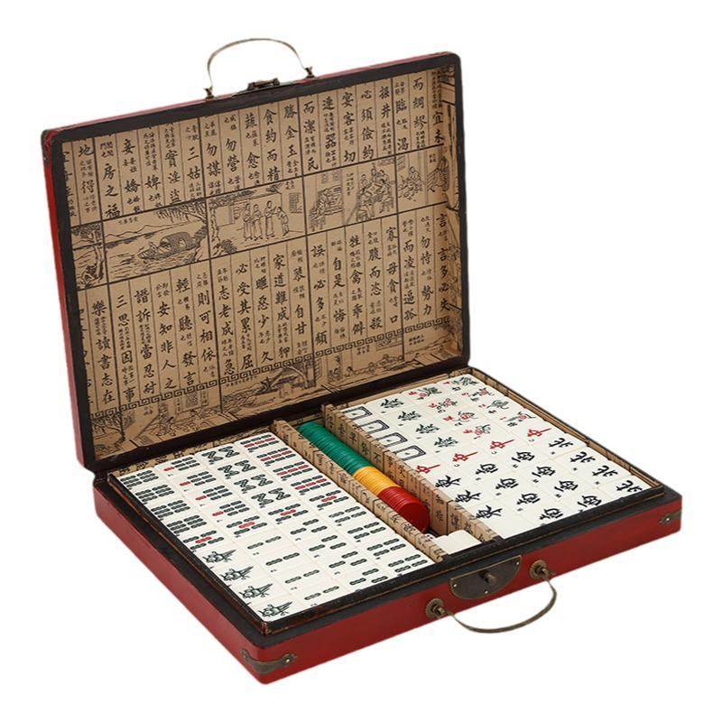 仿古麻将中国风礼品送老外小礼物