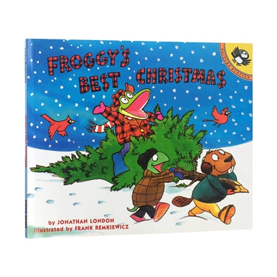 英文原版 Froggy's Best Christmas 小青蛙弗洛格的圣诞节 圣诞节快乐 大开绘本 英文版 进口英语原版书籍儿童全英语书