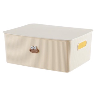 多巴胺桌面收纳盒宿舍零食化妆品盒子卧室条纹收纳筐收纳箱置物架