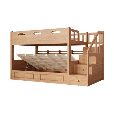 北欧简约型红橡木上下床双层床