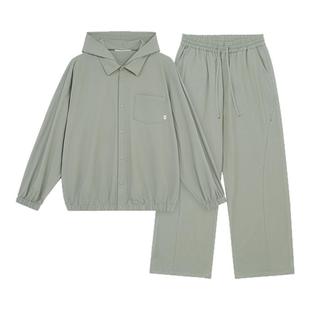 BODYDREAM凉感轻量化外套男款吸湿速干休闲夹克夏帽子可拆卸衬衫