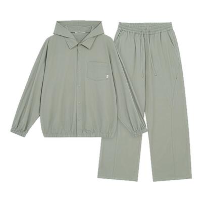 BODYDREAM BM凉感轻量外套男款吸湿速干休闲夹克夏帽子可拆卸衬衫