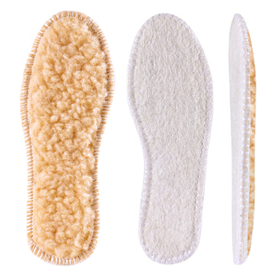 薄绒鞋垫子女款男士冬季秋冬天保暖加绒加厚真羊毛毡子防寒羊羔绒