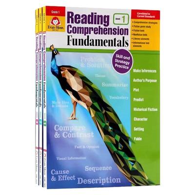 小学全年级 1-3年级 英文原版 Reading Comprehension Fundamentals 3册 美国加州教材 阅读理解练习册