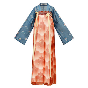 花朝记汉服原创 花似锦 千里共婵娟系列唐制复原款齐胸花瓣三裥裙