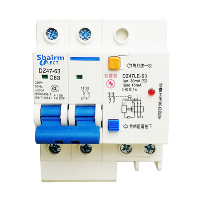 上海人民防雷漏电保护器家用2P