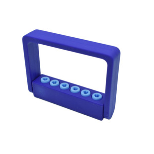 牙科6孔12孔18孔24高低速车针架塑料磨头架车针盒消毒盒高压灭菌