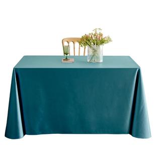 桌布定制贡缎轻奢高级感纯色桌布展会甜品台缎面会议室台布长方形