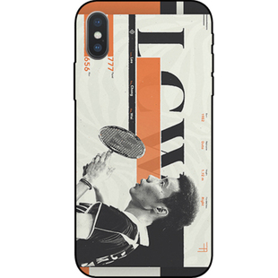 yeap!适用于大多数品牌机型黑色羽毛球李宗伟手机壳