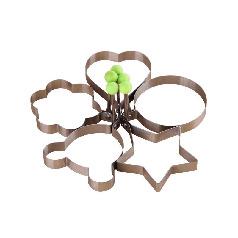 不锈钢煎蛋器荷包蛋模具煎饼模创意烘培工具爱心型花型煎蛋模具