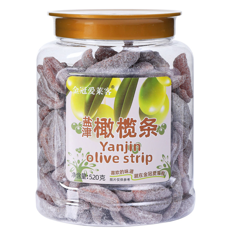 金冠爱莱客无核橄榄条蜜饯果脯