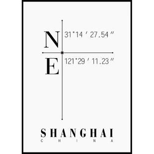 鳟鱼定制地图画北欧照片墙组合客厅装饰画餐厅壁画卧室挂画