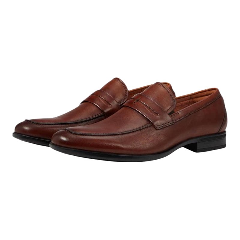 海外代购Florsheim男士正装皮鞋透气舒适久穿不累一脚蹬低帮