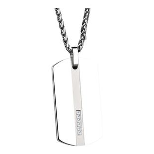 军牌项链男士钨金潮银牌照片挂件吊牌铭牌吊坠情侣挂坠女定制刻字