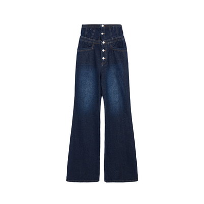 mithworld沵媞束腰微喇牛仔裤