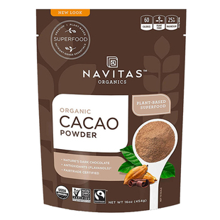 好麦芽进口Navitas Cacao powder生可可粉有机无糖冲饮低脂生酮