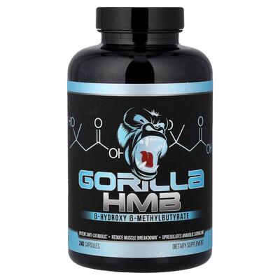 Gorilla Mind LLC,HMB, 240 Capsules (500 mg per Capsule)