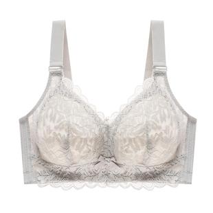 爱戴全罩杯内衣胸大显小薄款收副乳防下垂无钢圈美背大码文胸罩女