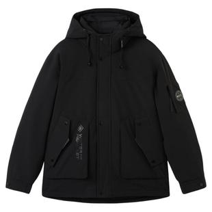 快鱼灰鸭绒短款羽绒衣男2025年冬季新款休闲百搭户外防风保暖外套