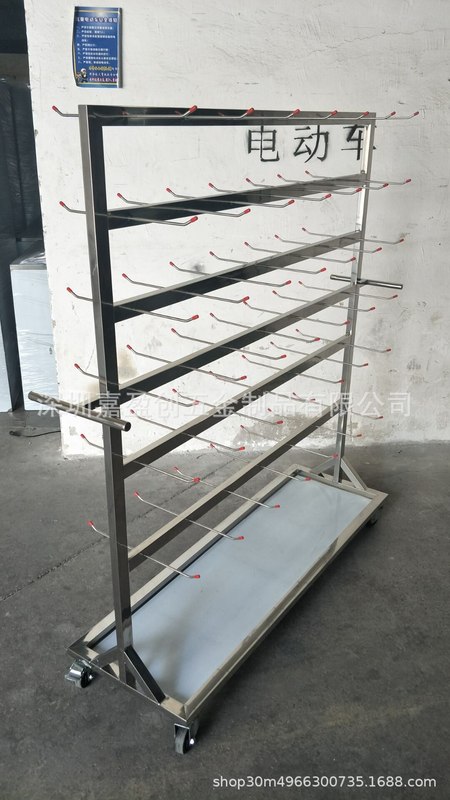 不锈钢挂料车  smt料盘架 物料贴片机料盘周转车PCB存放挂料