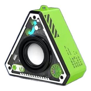 机甲无线蓝牙音箱小钢炮小音响低音振膜三角型炫彩RGB灯光新款