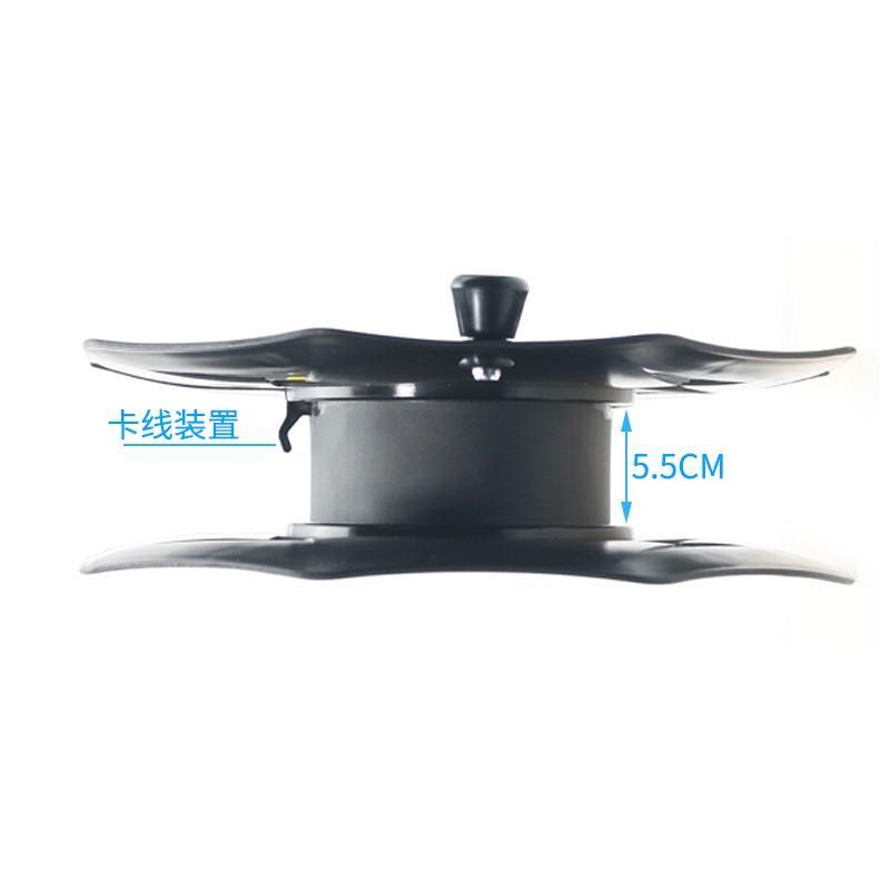 卷线盘空盘充电线塑料盘线器绕线盘回弹收纳收线盘轮缠线手摇简易