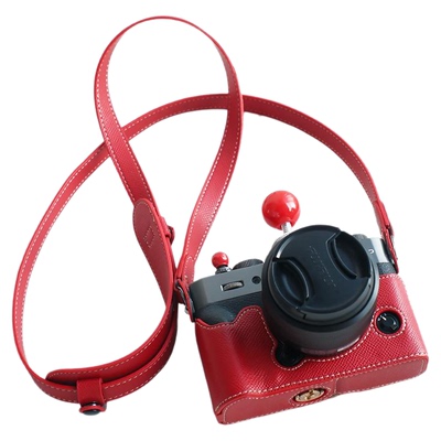 红色相机手掌纹保护套装适用富士