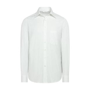 26夏季新品SUITSUPPLY条纹棉尖角领休闲衬衫