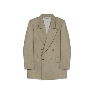 【张予曦 Fil小白同款】UNAWARES 老钱风美利奴羊毛戗驳领西装