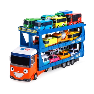 韩国TAYO太友运输收纳车罗杰小巴士宝宝回力惯性男女宝宝玩具套装