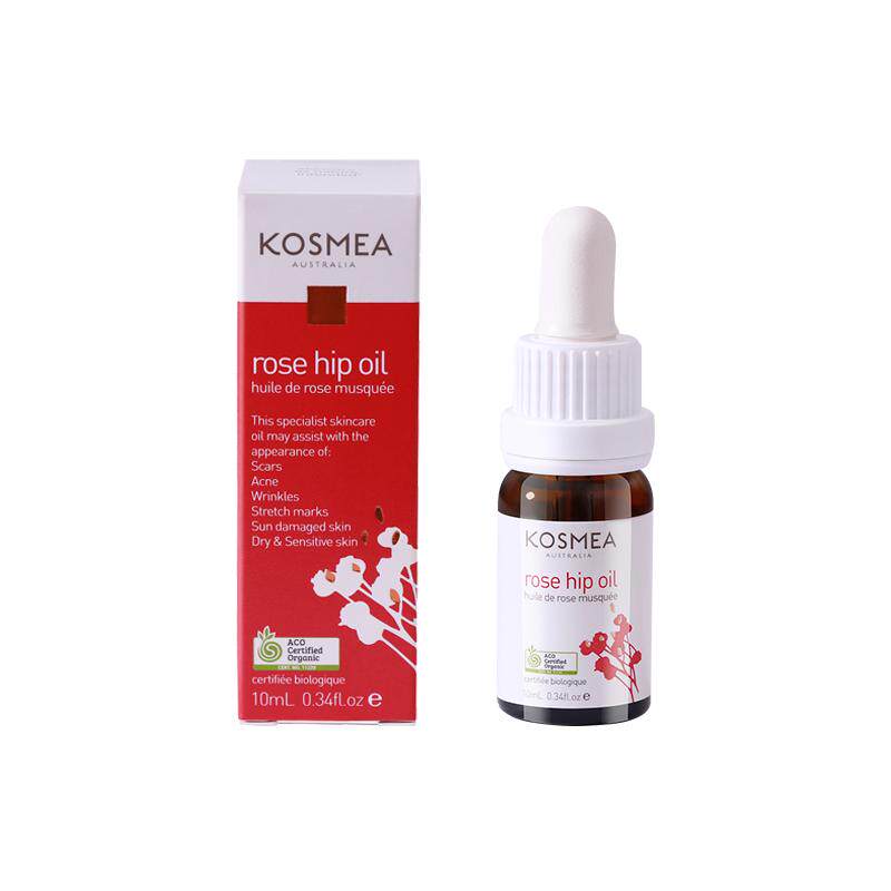 【自营】KOSMEA蔻诗美玫瑰果油淡化痘印熬夜精华油玫瑰油10ml