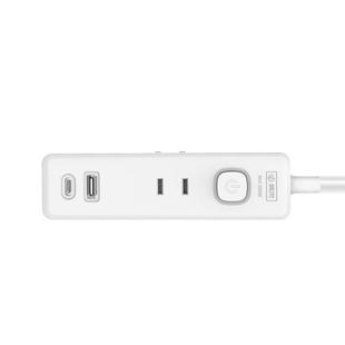 清风两极迷你插排usb插座插板带线接线板家用typec插座两脚插头