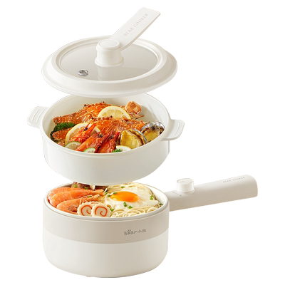 小熊不锈钢电煮锅蒸煮·煎·涮炖