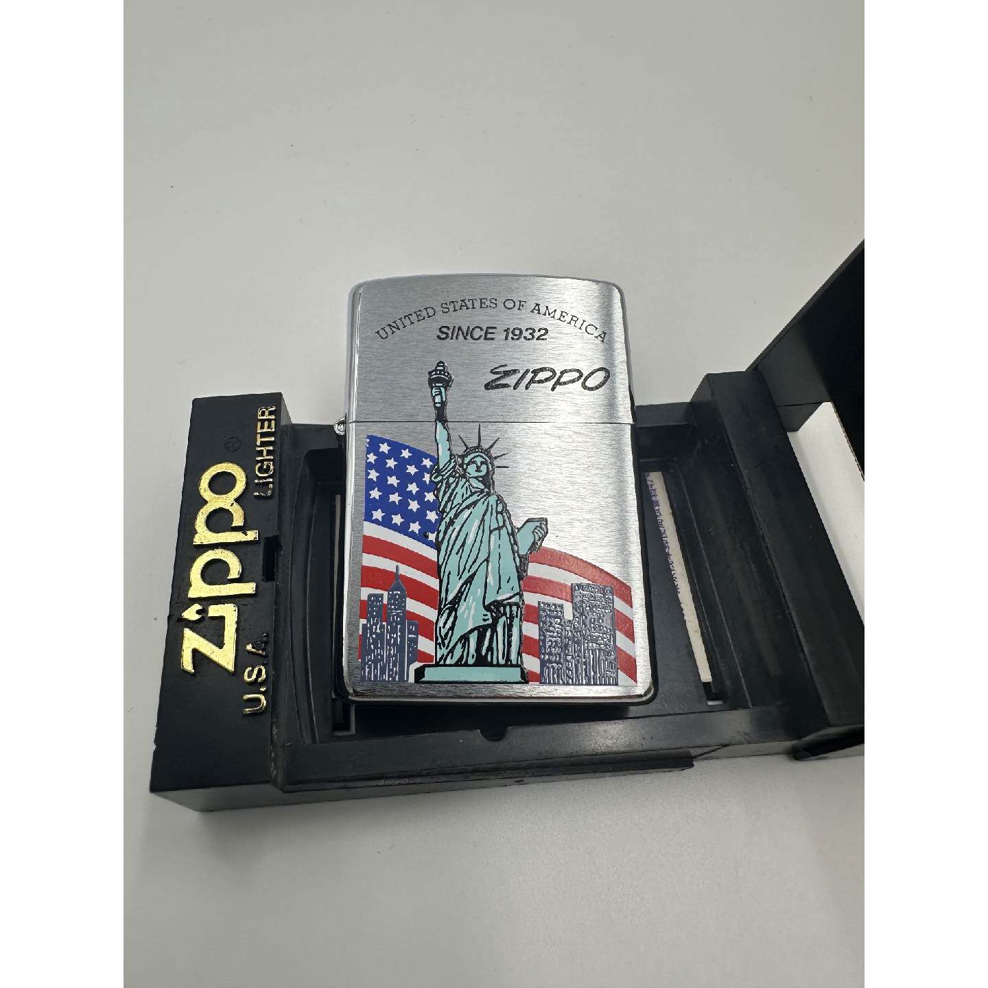 〔议价-可维修〕Zippo/芝宝自由女神,未使用,带原包装盒, 支