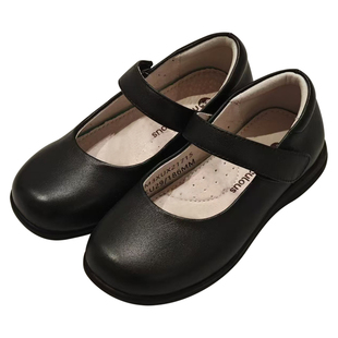 Meticulous春秋季新款女童时尚真皮软底小皮鞋女宝宝百搭公主单鞋