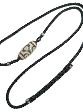 玛瑙六眼天珠项链天然西藏真品