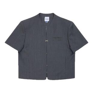 ADERERROR 25SS Blazer Product. 5西装钩扣短袖西装上衣外套
