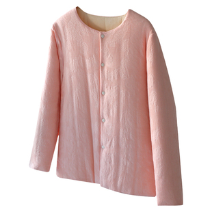 纯棉花内胆小棉袄女 复古夹棉棉衣内穿防寒 无领保暖修身棉服秋冬