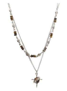 两件套虎眼石项链2024新款