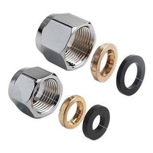 天然气燃气不锈钢波纹管螺帽煤气螺口铜接头燃气管专用螺母4分6分