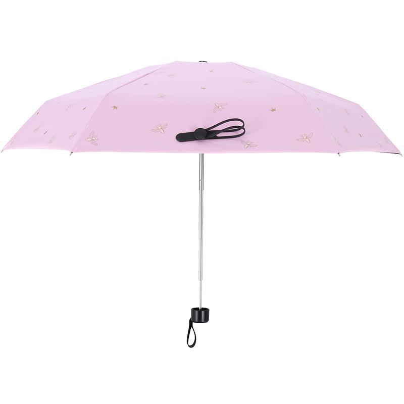 超轻迷你五折太阳伞女晴雨两用