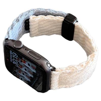 适用iwatch表带S10灯芯绒磁吸扣