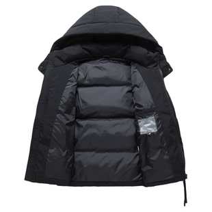 皮尔卡丹冬季加厚保暖羽绒服男女情侣新款面包服可拆卸帽短款外套